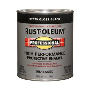 32 Ounce Rust-Oleum Metal Gloss Black Paint