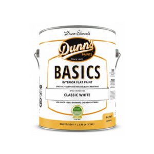 One Gallon Dunn's Flat White Interior Paint