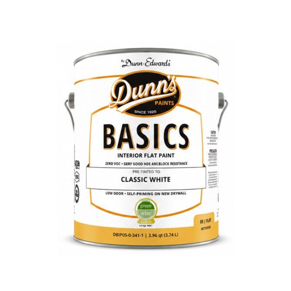 One Gallon Dunn's Flat White Interior Paint