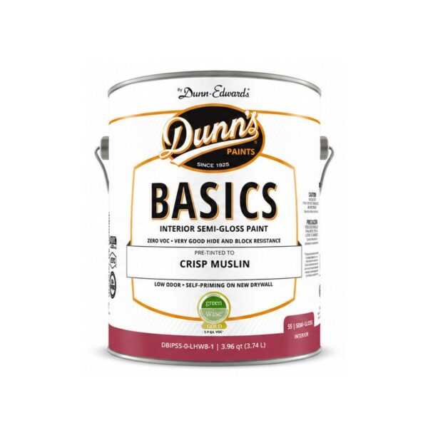 One Gallon Dunn's Semi-Gloss Crisp Muslin Interior Paint