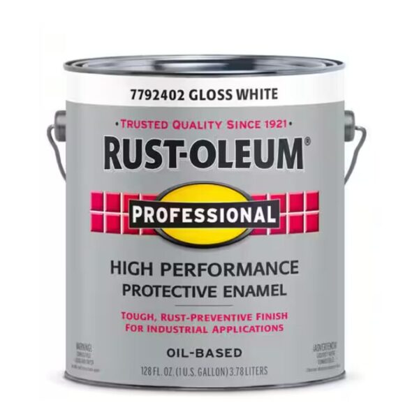 One Gallon Rust-Oleum Metal Gloss White Paint