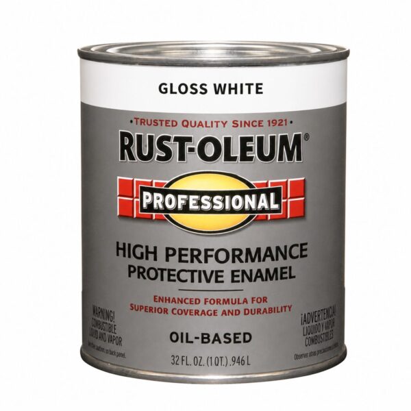 32 Ounce Rust-Oleum Metal Gloss White Paint