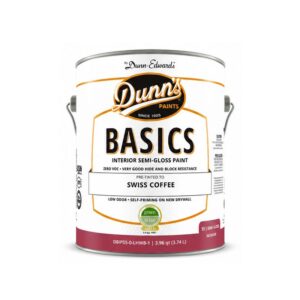 One Gallon Dunn's Semi-Gloss Swiss Coffee Interior Paint