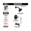 Casara Single-Handle 6-Spray Tub and Shower Faucet in Matte Black (Valve Included) detail