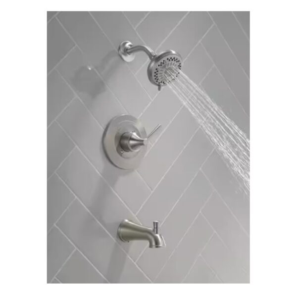 Casara Single-Handle 6-Spray Tub and Shower Faucet in Spotshield Brushed Nickel lifestyle