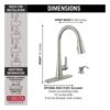 Delta Greydon Stainless Pull Down Kitchen Faucet