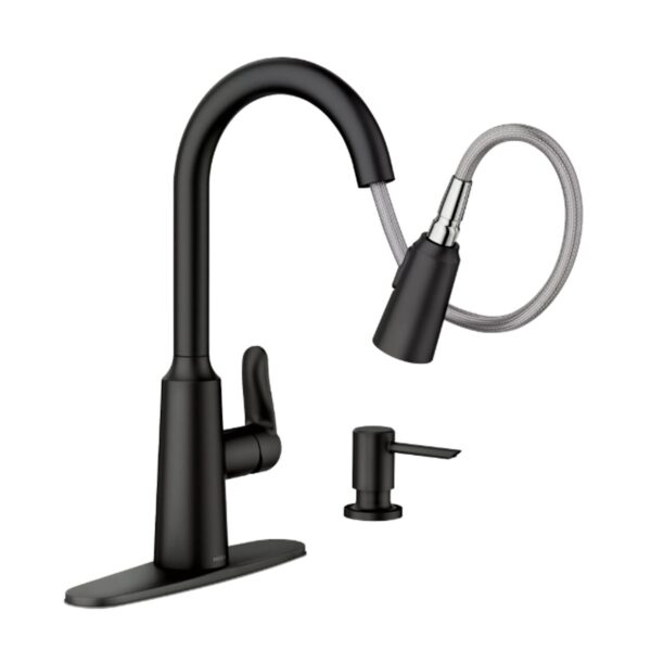 Edwyn One-Handle High Arc Pulldown Kitchen Faucet detail