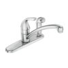 Moen Adler Chrome Low Arc Kitchen Faucet With SideSprayer