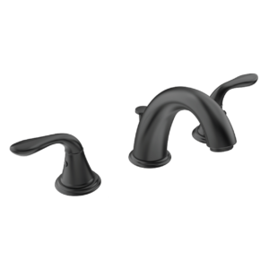 Two-Handle Widespread Bathroom Faucet In Matte Black