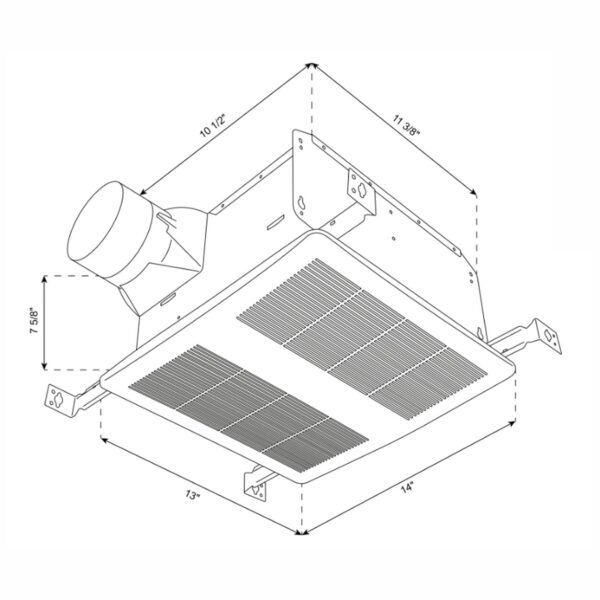 110 CFM Bath Fan With Humidity Sensor detail