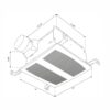 90 CFM Bath Fan detail