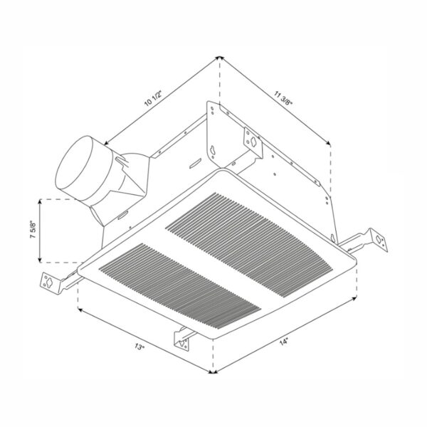 90 CFM Bath Fan detail