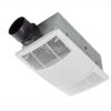 Broan PowerHeat 80 CFM 1.5 Sone Heater Exhaust Fan With Color Adjustable LED Light