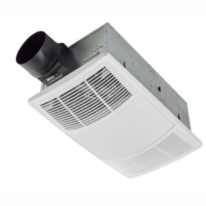 Broan PowerHeat 80 CFM 1.5 Sone Heater Exhaust Fan With Color Adjustable LED Light