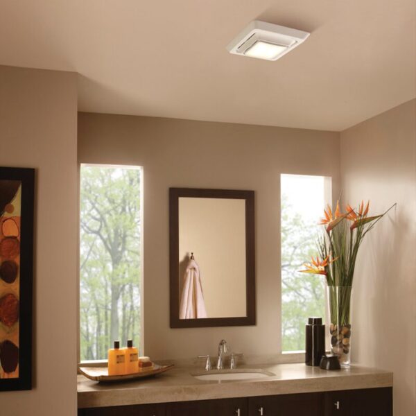Broan Quick Installation Bathroom Exhaust Fan Grille/Cover With LED Light