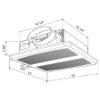 80 CFM Low Profile Bath Fan specs