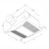 90 CFM Bath Fan With LED Light