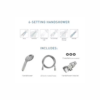 Attune 6-Spray Patterns Single Wall Mount 4 in. Handheld Shower Head in Spot Resist Brushed Nickel