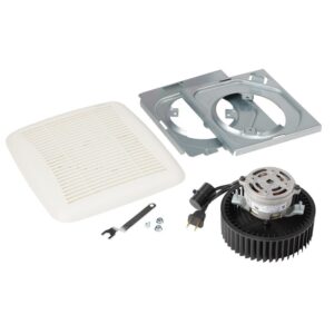 Broan QuicKit Bath Fan Replacement Motor and Cover/Grille, 60 CFM