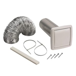 Broan Wall Vent Kit, 3" or 4" Round Duct