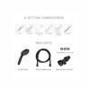 Attune 6-Spray 1.75 GPM 4 in. Wall Mount Handheld Shower Head in Matte Black