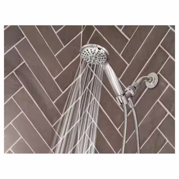 Attune 6-Spray Patterns, 4 in. Wall Mount Handheld Showerhead in Chrome