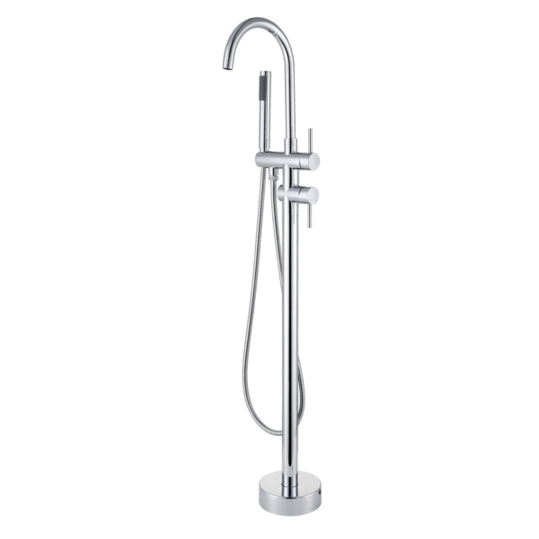 Boisdale Floor Mount Tub Filler In Chrome