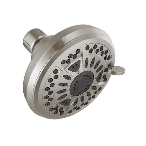 Delta 6-Spray Fixed Shower Head in Brushed Nickel