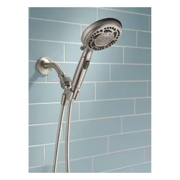 Delta 7-Spray 4.8 Handheld Shower Head in Brushed Nickel lifestyle