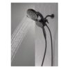 Delta Hydrorain 4-Spray 6 Handheld Shower Head Matte Black lifestyle