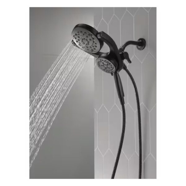Delta Hydrorain 4-Spray 6 Handheld Shower Head Matte Black lifestyle