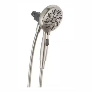 Delta SureDock 6-Spray 5" Handheld Shower Head in Brushed Nickel