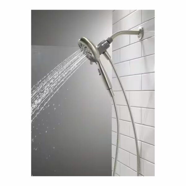 Delta SureDock 6-Spray 5 Handheld Shower Head in Brushed Nickel lifestyle