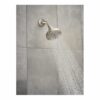Hydro Energetix 8-Spray Patterns with 1.75 GPM 4.75in. Single Wall Mount Fixed Shower Head in Spot Resist Brushed Nickel