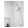 Hydro Energetix 8-Spray 4.75 in. Dual Tub Wall Mount Fixed and Handheld Shower Head 1.75 GPM in Chrome