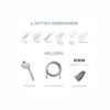 Moen Engage 6-Spray 3.75" Handheld Shower Head in Matte Black