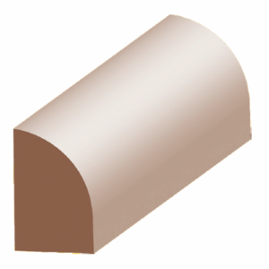 1/2" x 3/4" x 8' Oak Base Shoe