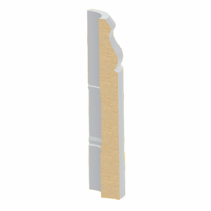 9/16" x 5-1/4" Ultralight MDF Vintage/Colonial Base Radius Corner
