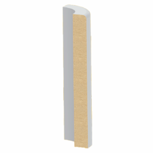 1/2" x 4-1/2" Ultralight MDF Craftsman Base Bullnose Corner Round Corner