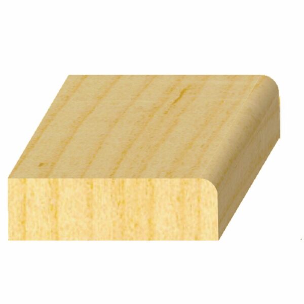3/4" x 1-1/4" x 7' Pine 1 Round Edge Stop