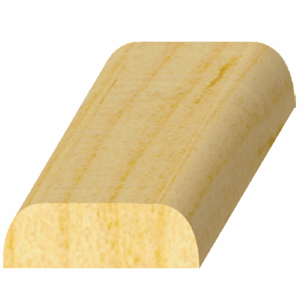 1/4" x 3/4" x 8' Solid Pine Flat Screen Mold
