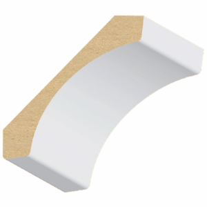 9/16" x 3-3/8" x 16' Ultralight MDF Contemporary Crown
