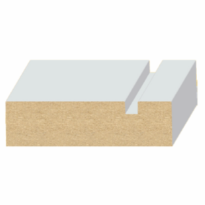 11/16" x 2-1/2" x 17' Ultralight MDF S4S Notched Modern Casing