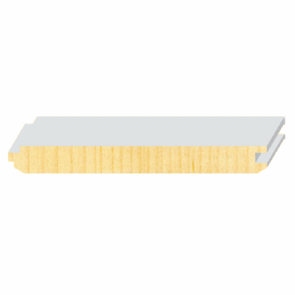 5/8" x 5-1/2" x 16' Primed FJ Pine Reversible V-Groove/ Nickel Gap T&G Wainscot