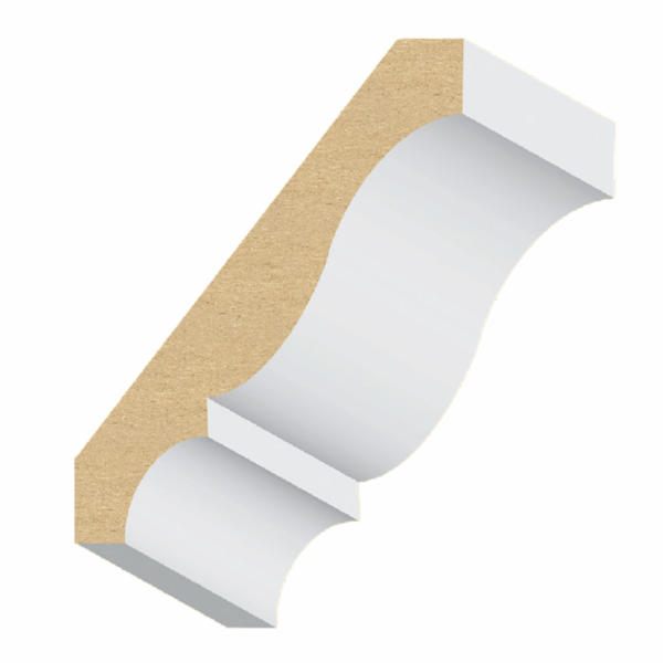 9/16" x 4-1/4" x 16' Ultralight MDF Colonial Crown Moulding