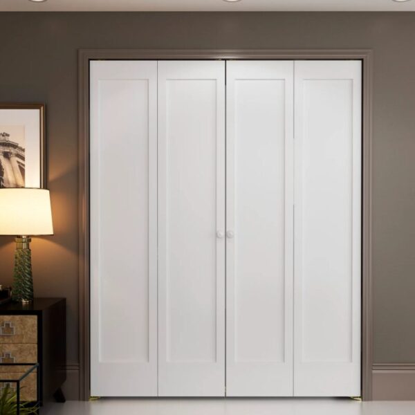 1-Panel Shaker Bifold Closet Door